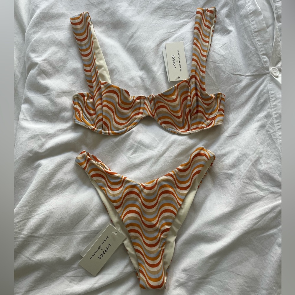 L*Space x Hanna Montazami XS two-piece bikini NWT